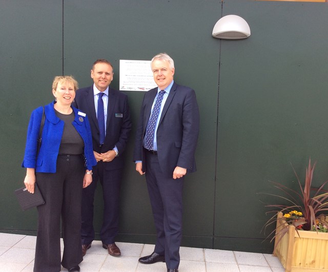Ebbw Vale Town official opening with plaque 2