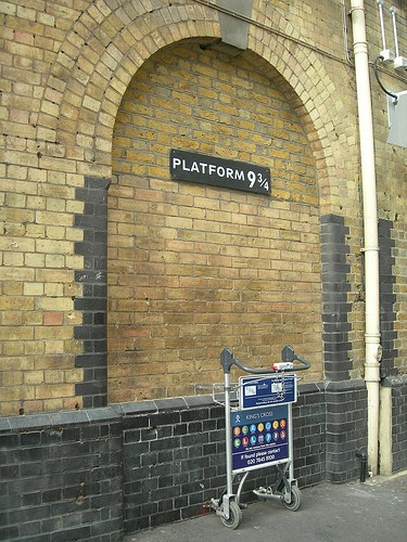 Platform Nine & Three-quarters: The famous Kings Cross platform nine and three-quarters where boy wizard Harry Potter and his school friends board the Hogwarts Express.