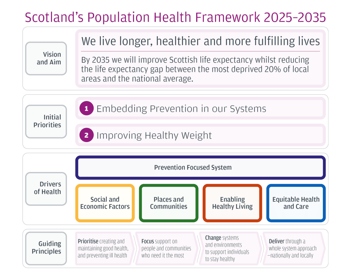 Summary - Graphic - Summary - Population Health Framework - June 2025