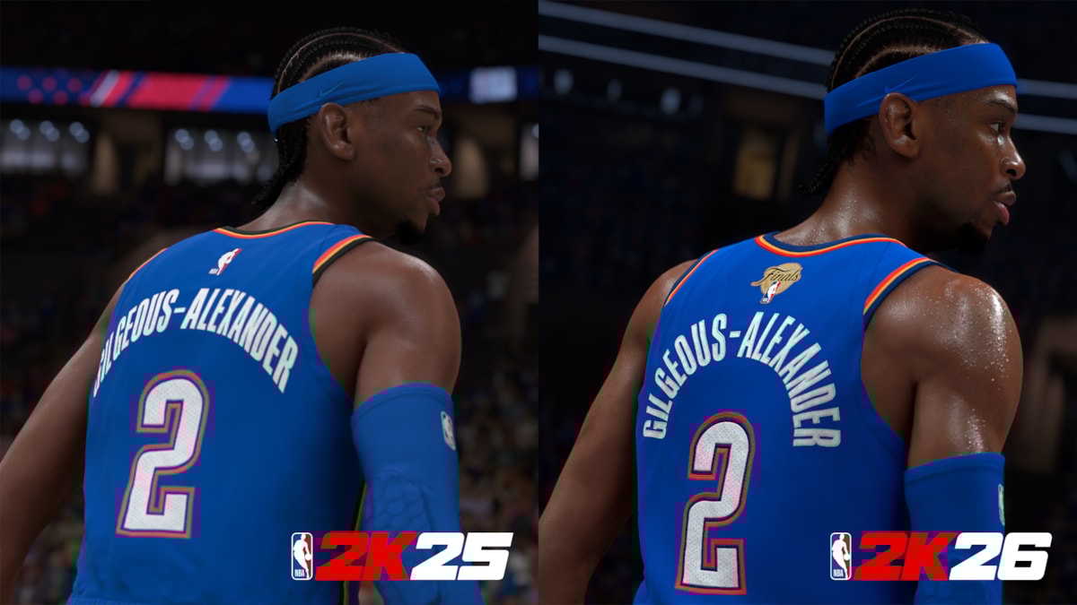 NBA 2K26 Presentation SGA Curved Ultra-fine Stitching Side-by-Side