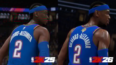 NBA 2K26 Presentation SGA Curved Ultra-fine Stitching Side-by-Side