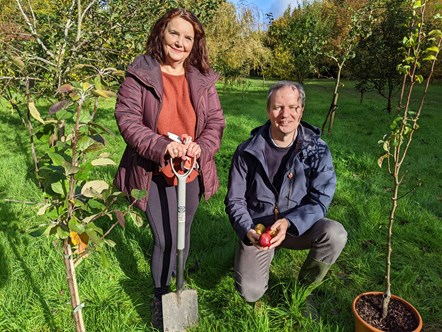 Coronation Community Orchards - Cllr Lidia Arciszewska & Cllr Andrew Prosser