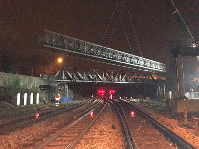 Preparations for brand new fleet of electric trains under way in Newport: Bridge Street Temporary bridge