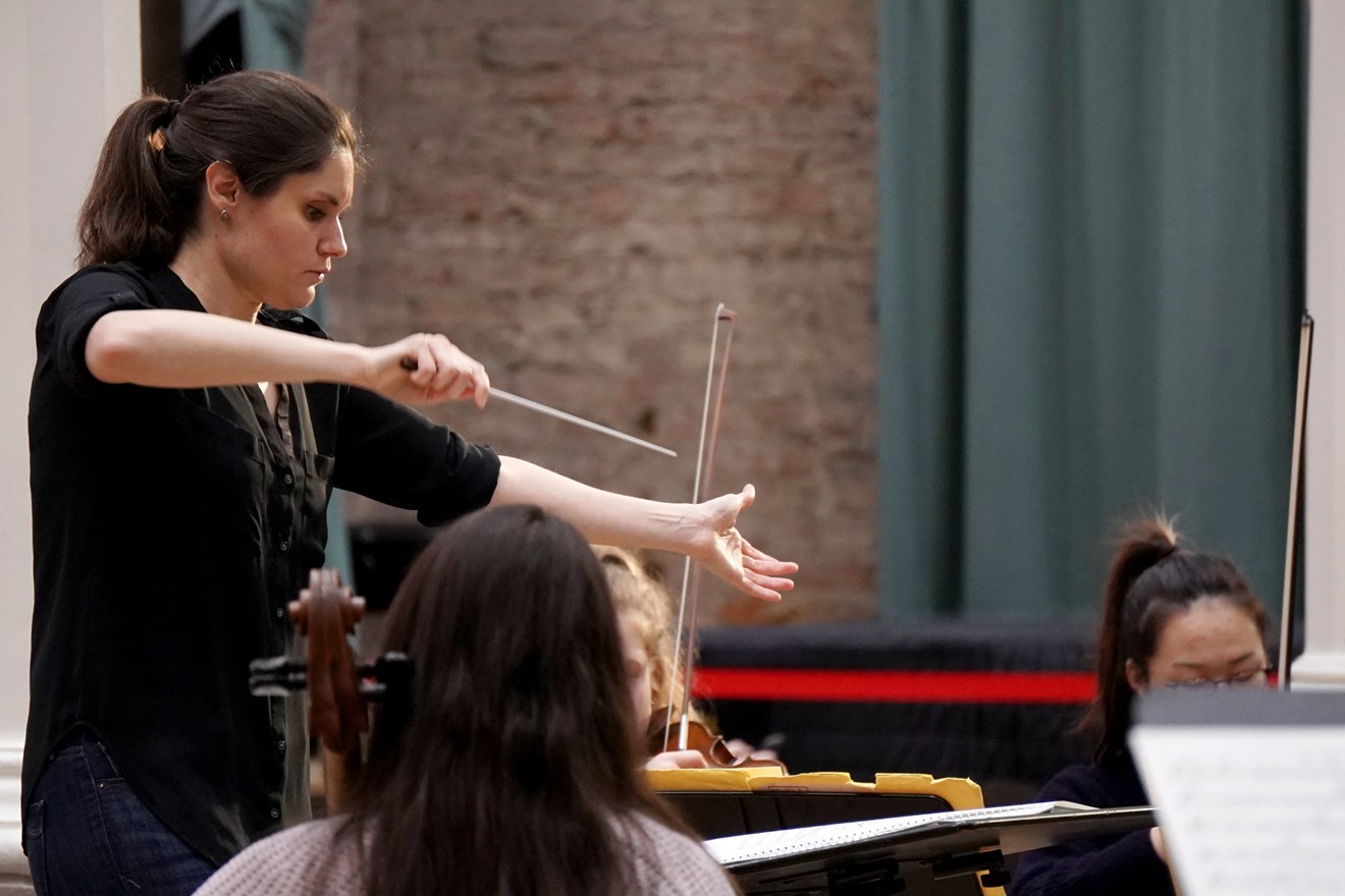 Delyana Lazarova winner of the Siemens Halle Conductor Competition