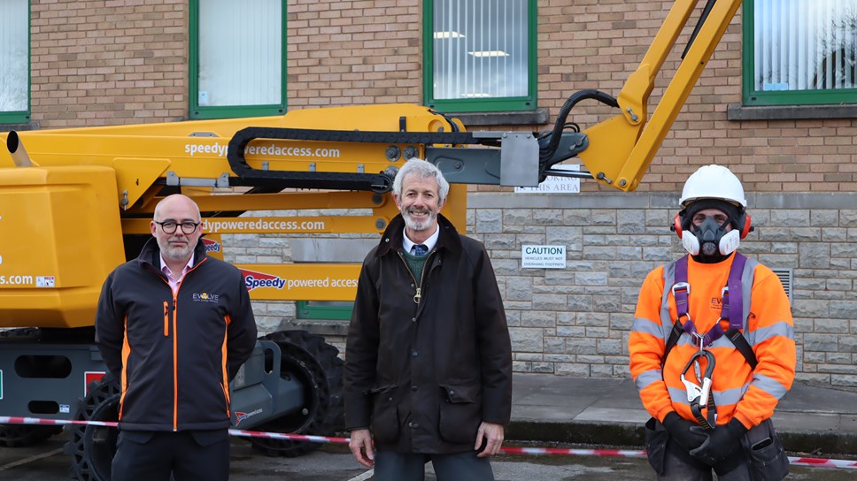 Brian Canning (Evolve) & Cllr Chris McFarling