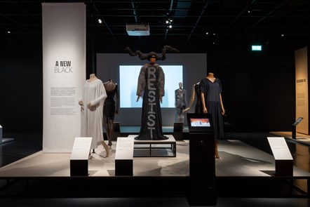The 'A New Black' section of Beyond the Little Black Dress. At the National Museum of Scotland until 29 October. Credit - National Museums-2