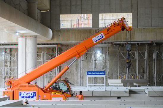 First platforms installed at HS2's Old Oak Common station for HS2 trains - May 2025-6: First platforms installed at HS2's Old Oak Common station for HS2 trains - May 2025-6