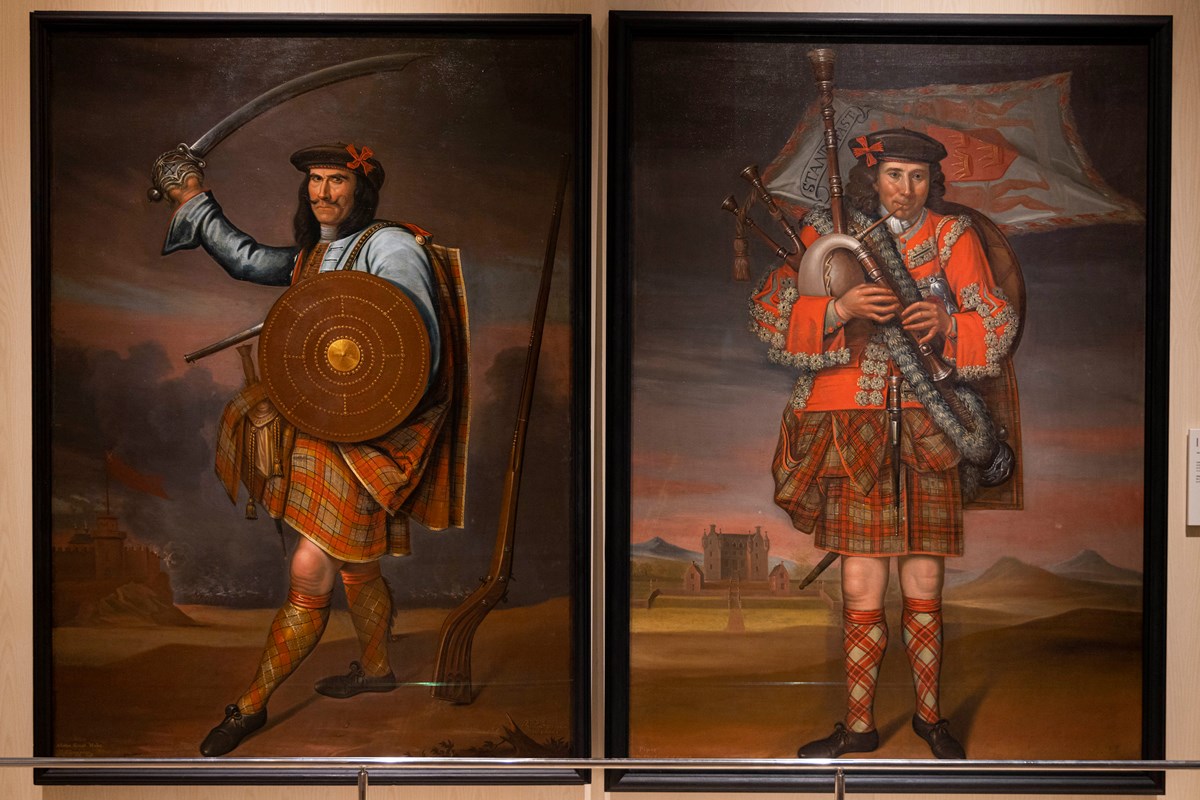 Two portraits of important members of the Chief of Clan Grant’s household are now on display in the National Museum of Scotland.  

The oil paintings by Richard Waitt were commissioned in 1713 by Alexander, the Laird of Grant, as part of a larger series depicting prominent clan members.  

Shown wea