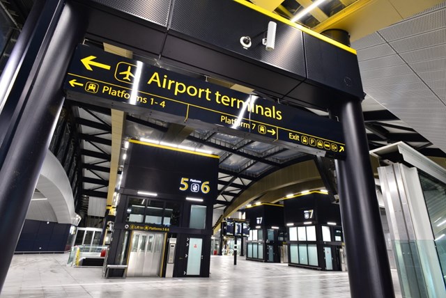 The upgraded Gatwick Airport station opened to passengers on the morning of 21 November 2023 3: The upgraded Gatwick Airport station opened to passengers on the morning of 21 November 2023 3