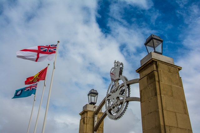 Rail industry welcomes National Armed Forces Day to Cleethorpes: Armed Forces memorial gate Cleethorpes