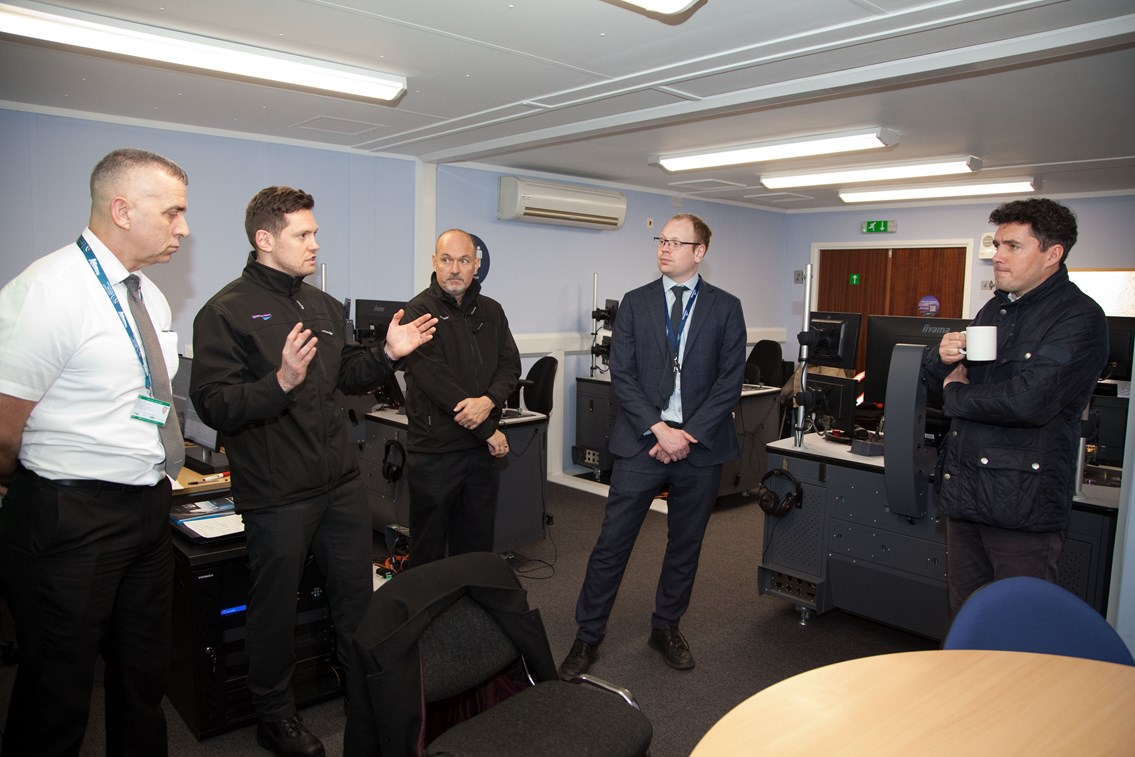 Peter Kaye, Robert Deviren and John Herriott (GN Testing & Commissioning Drivers); Matt Teller (GTR), Huw Merriman