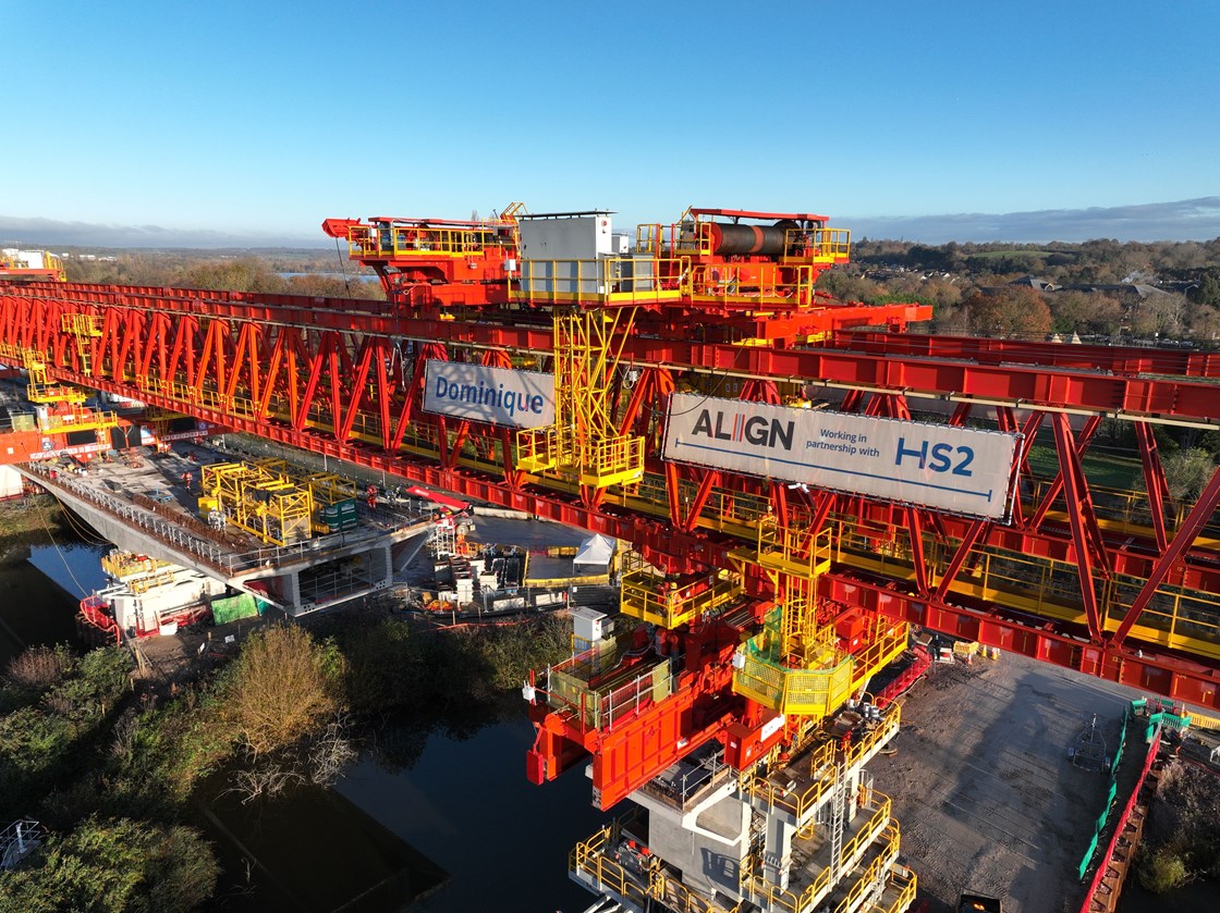 Aerial view of HS2's Colne Valley Viaduct 5