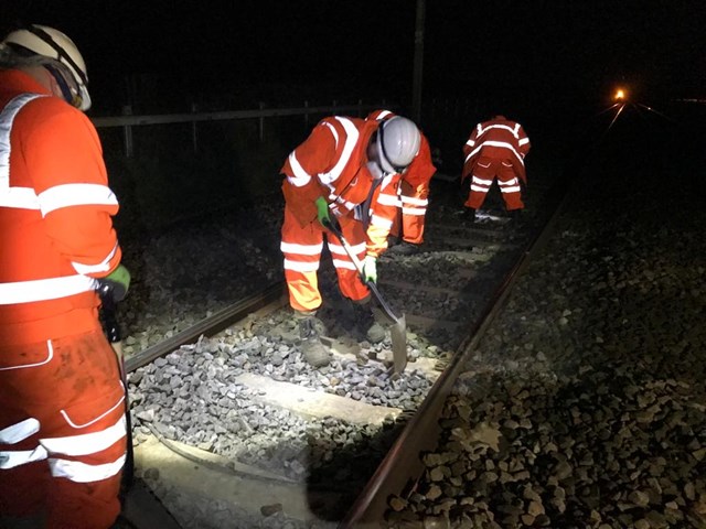 Track renewal work at Carnforth-2