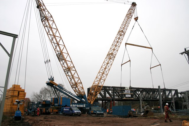 CHRISTMAS DOESN’T STOP WEST COAST MAIN LINE PROGRESS: Rugby Birdcage Bridge Removal