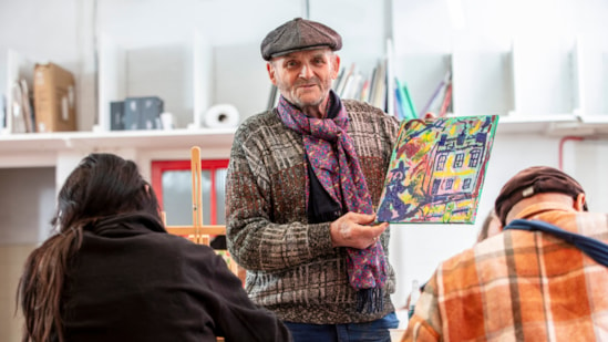 Old Diorama Arts Centre and partners welcome local artists to HS2 space: Drummond Street Artists and the Neighbourhood Makeshop - A Meanwhile Use Project on the HS2 Euston site