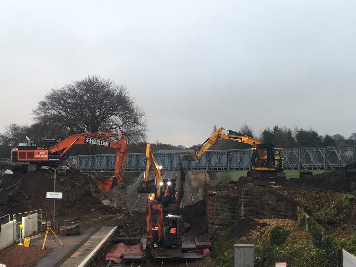 West Calder railway bridge demolished: image1-2