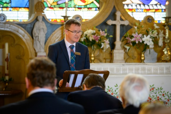 David Horne, LNER Managing Director, speaks at the Hatfield Rail Crash Memorial Service, LNER 1