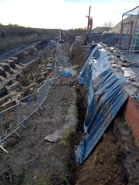 Landslip at Harbury tunnel - close up (2): Pictures from landslip at Harbury tunnel on 31/1/15