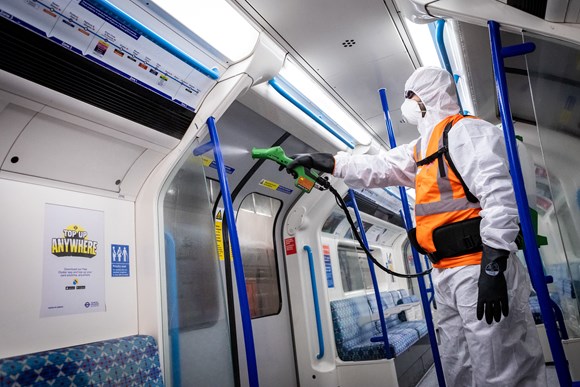 TfL Image - Cleaning regime on the Tube 2