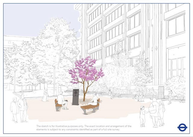 TfL Image - TfL memorial - Artist sketch
