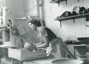 Julia Carter Preston in her studio, 1950s, to be shown in the Bluecoat exhibition.  Image © LHCPF: Julia Carter Preston in her studio, 1950s, to be shown in the Bluecoat exhibition.  Image © LHCPF