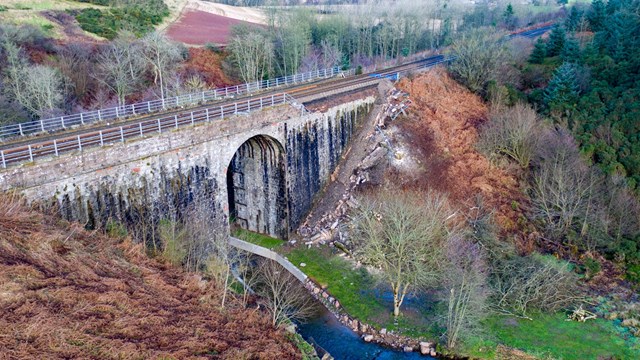 Stonehaven-Montrose bridge repair works Jan 21