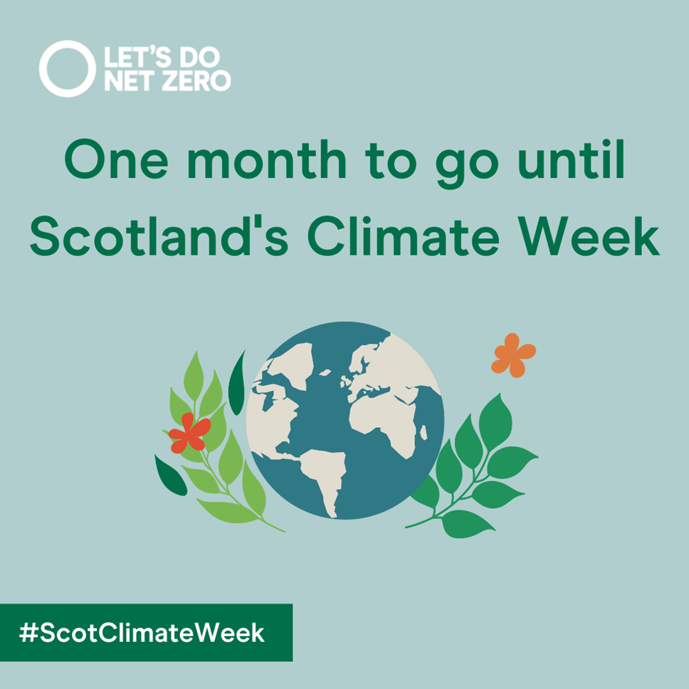 Climate Week One month to go
