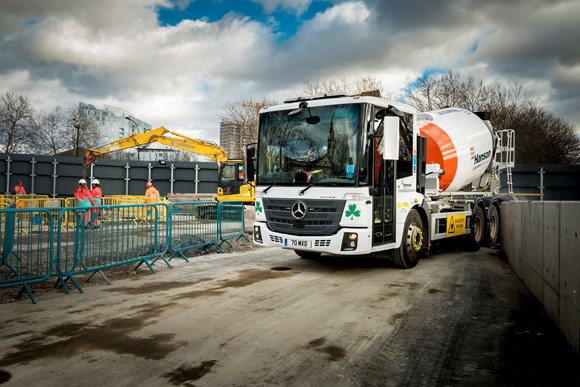 A 5* rated HGV cab, part of Tideway’s new fleet. Copyright: Tideway