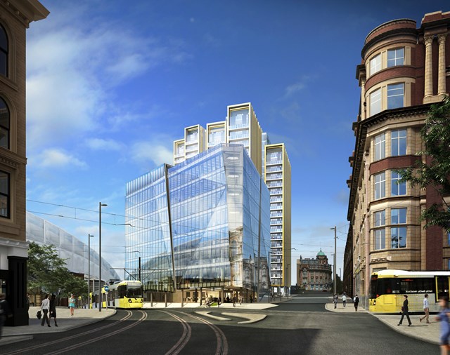 Example of a planned housing development in Manchester (artist's impression)