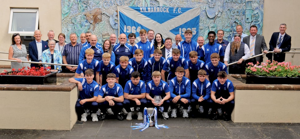 Civic Recognition to Kilmarnock Football Club  Youth Team under 18's - Group photo