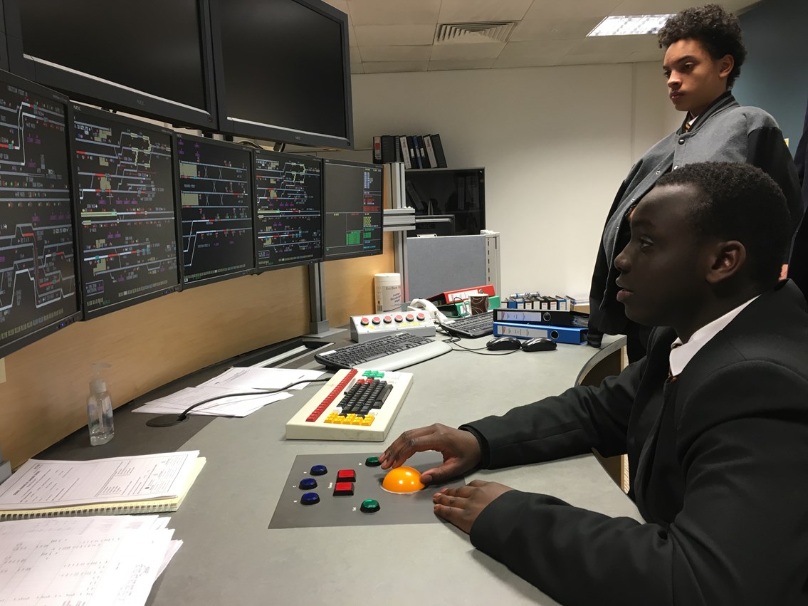 In the control room at Upminster IECC