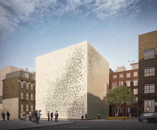 'Sugar Cube’ which will house technical equipment and a vent shaft for London Underground.