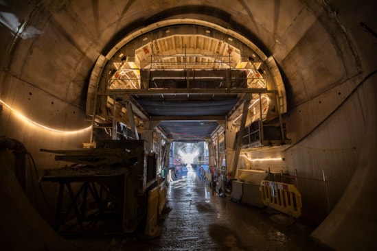 View inside HS2's Chiltern tunnel (January 2025) 1