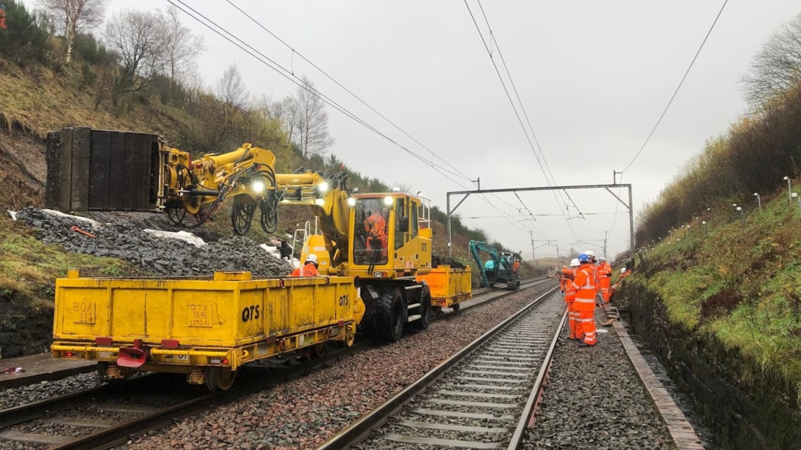West Coast Main Line set to reopen following Shap derailment: Shap train derailment repair