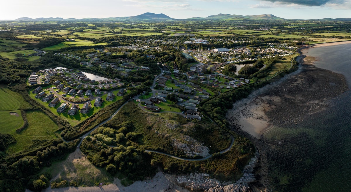 Hafan y Mor park (aerial)