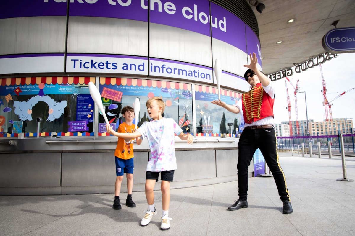 A summer at the circus is underway at the IFS Cloud Cable Car