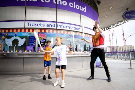 A summer at the circus is underway at the IFS Cloud Cable Car