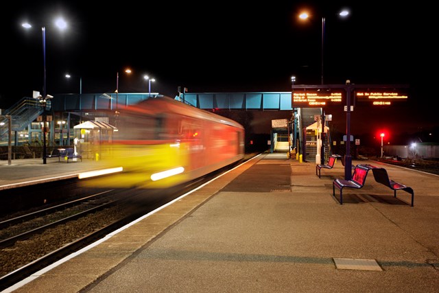 The first freight train passes through Barnetby following the first phase of resignalling