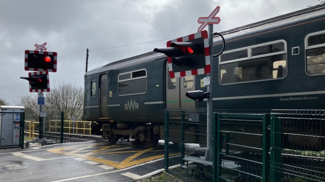 Sandways level crossing crop: Sandways level crossing crop