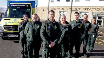 Some of the NEAS team working from Marley Park Community Fire Station-2