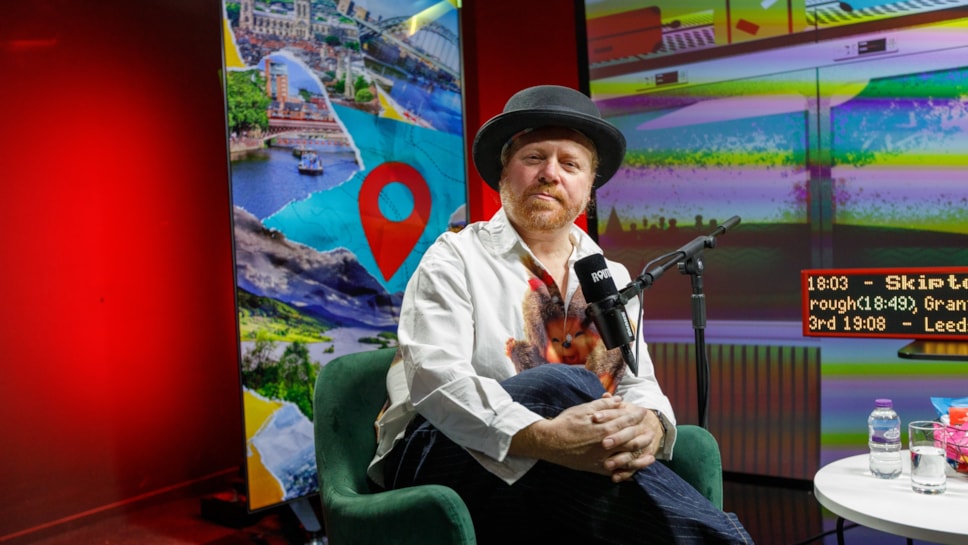 Leigh Francis in Routes Podcast Studio