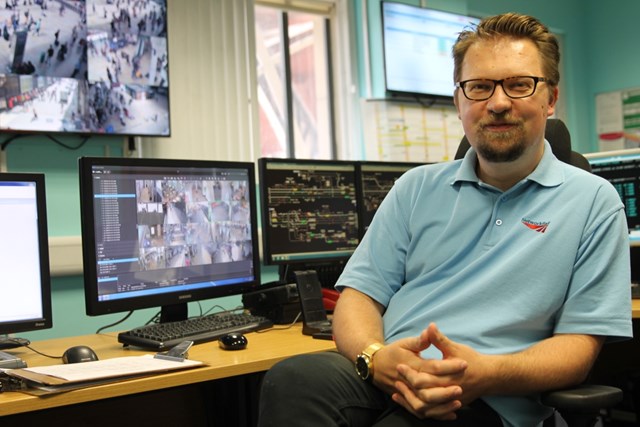 Paddington Station 24/7:  The perfect match – Network Rail and British Transport Police team up to help thousands of football fans travelling through London Paddington: Graeme Parker in the London Paddington control room