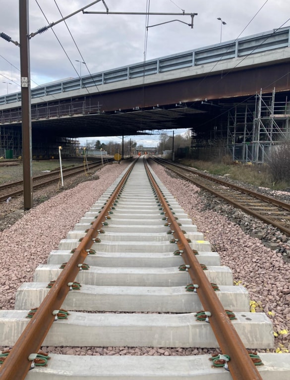 Track renewal at Low Fell 4
