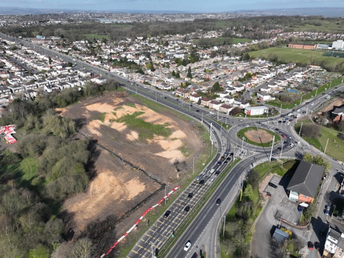 Dawsons Corner aerial photo before change: Dawsons Corner aerial photo before change