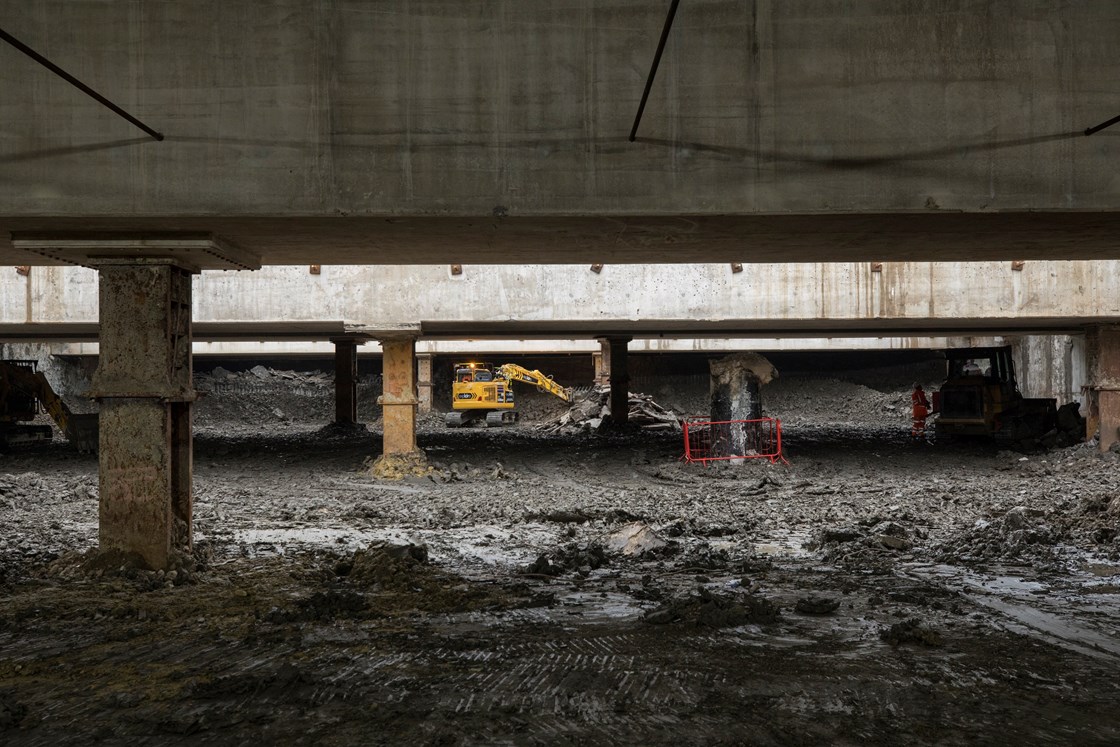 Construction progress at HS2's Old Oak Common Station 10