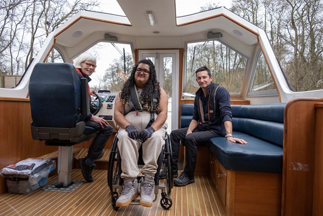 Accessible boat trip at the Nancy Oldfield Trust 1