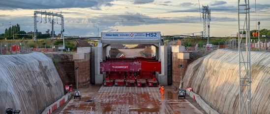 The UK's heaviest bridge drive successfully completed by HS2