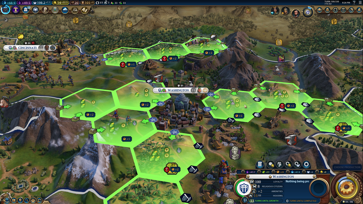 Civilization VI Leader Pass - Screenshots - Lincoln High Adjacency