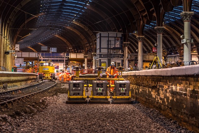 Previous work at York station over Christmas