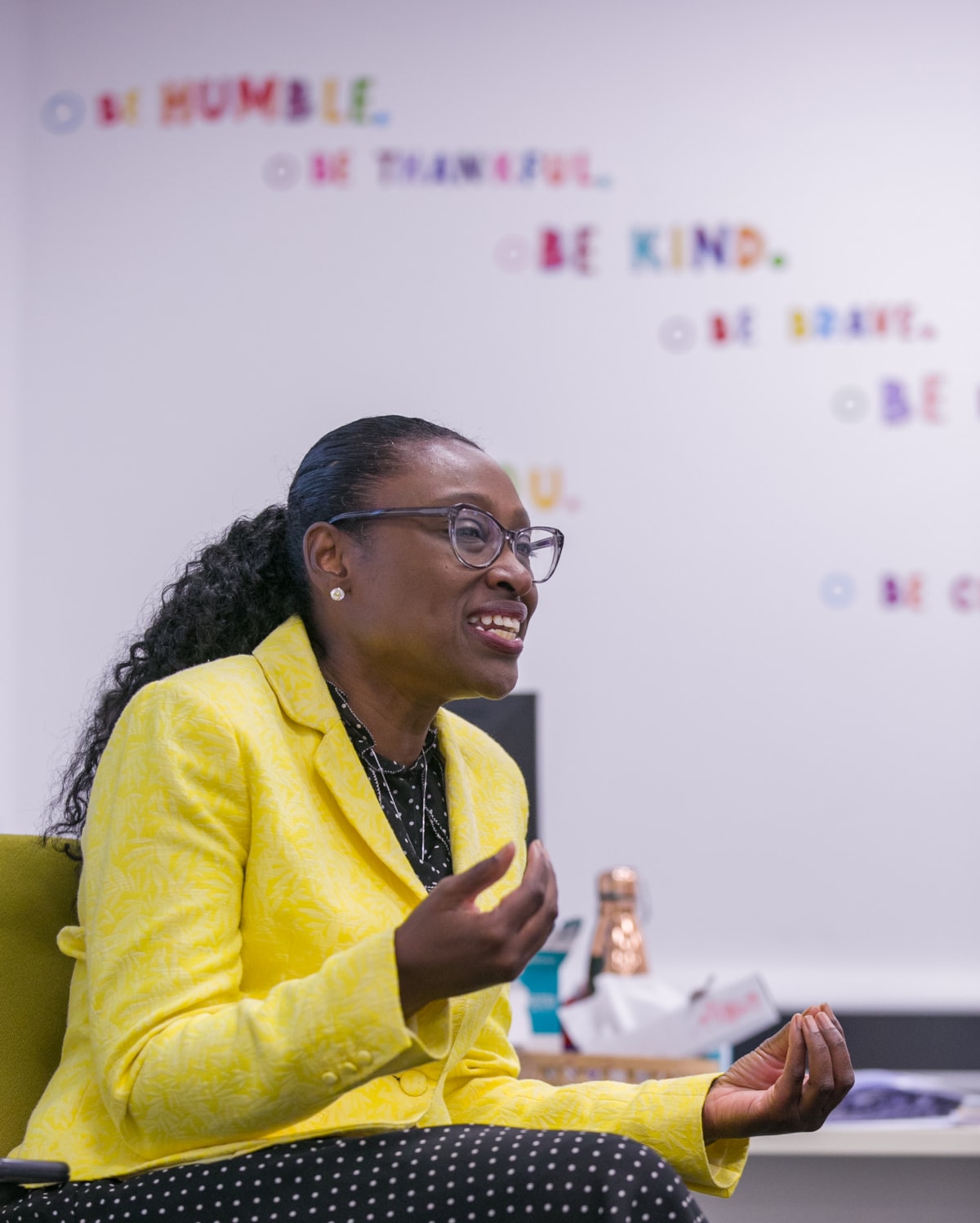 Deputy Mayor Anntoinette Bramble visiting Cardinal Pole Catholic School, 2023 - credit Gary Manhine